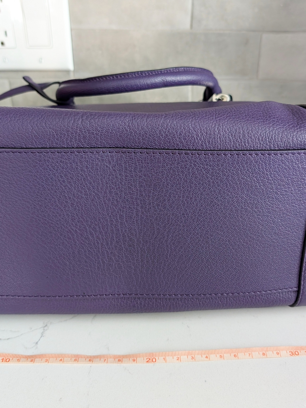 Loewe Amazona Purple Leather Top-Handle Tote - Picture 5 of 9